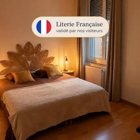 Apartment Le Marquis - 2 - Literie Premium - Proche Gare & Shuttle Calais